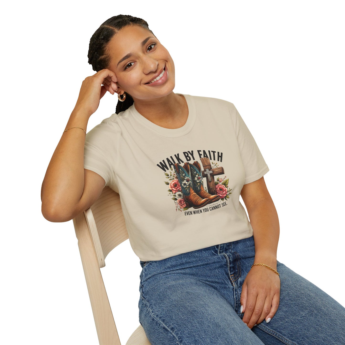"Walk by Faith" Graphic T-Shirt for Faith-Loving Souls