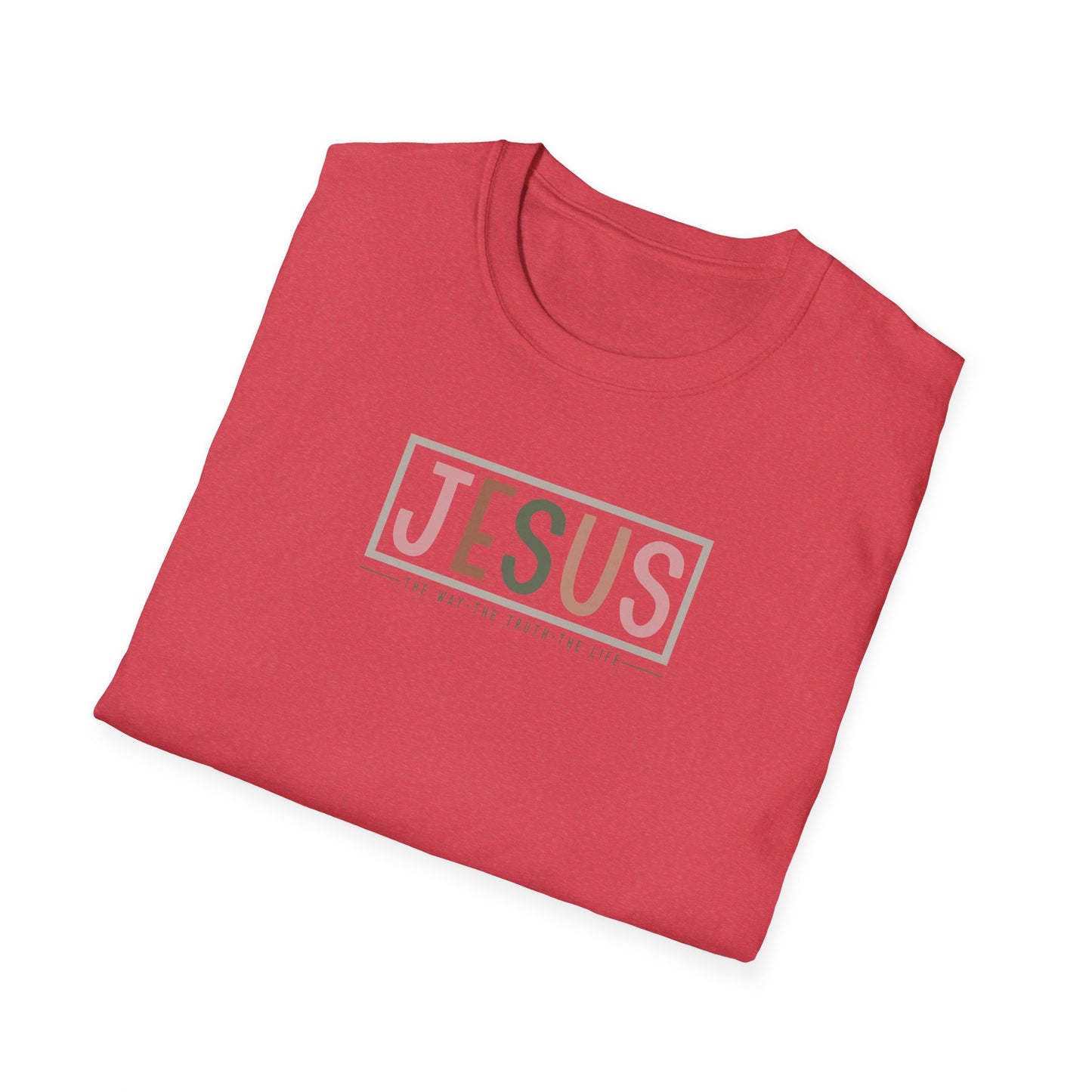 "Jesus - The Way The Truth The Life" Unisex Softstyle T-Shirt