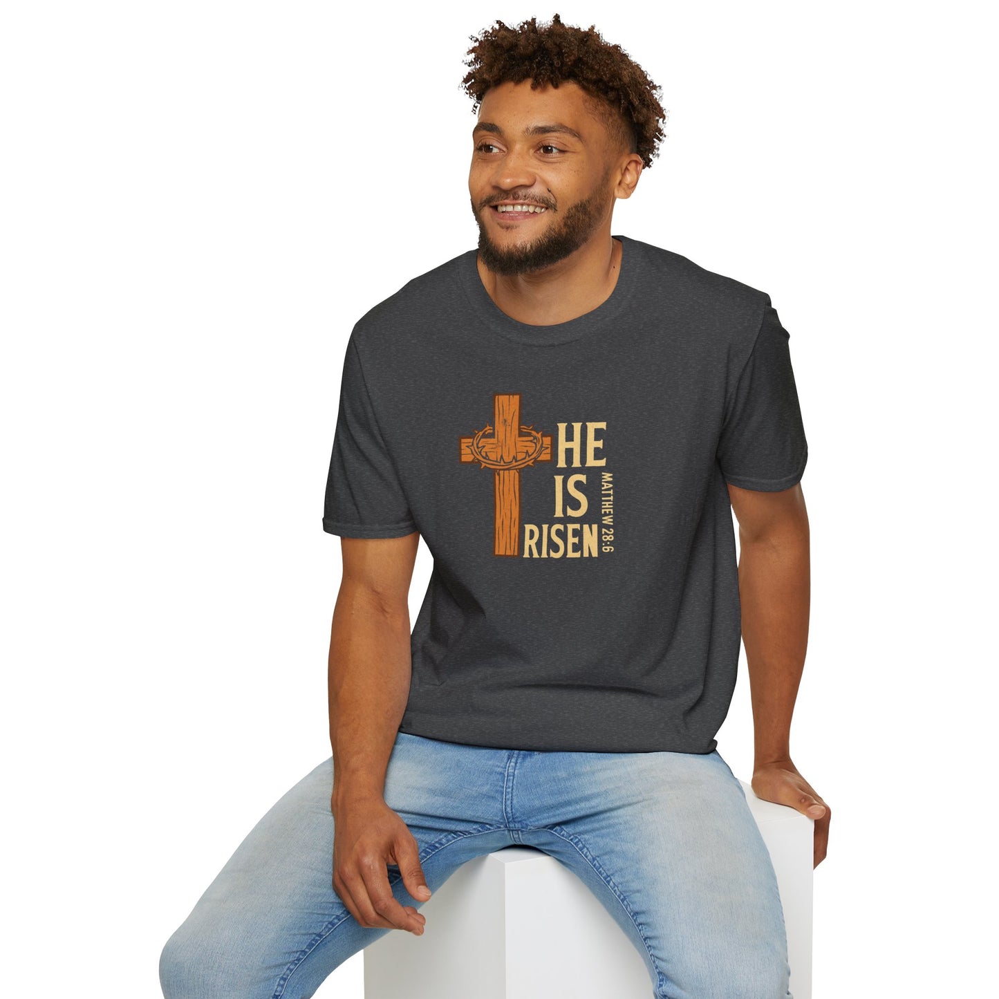 "He Is Risen" - Unisex Softstyle T-Shirt