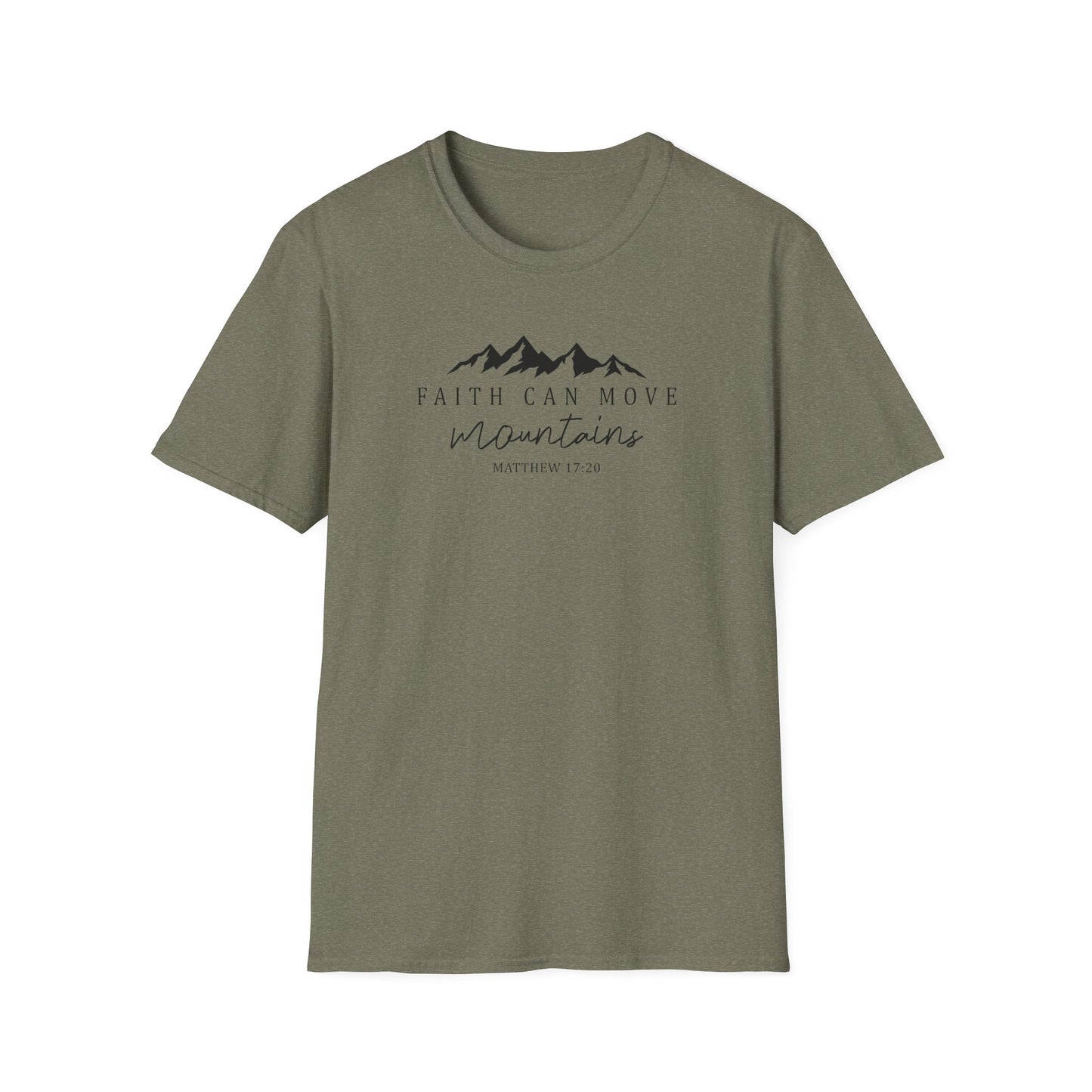 Faith Can Move Mountains D-2 Unisex Softstyle T-Shirt
