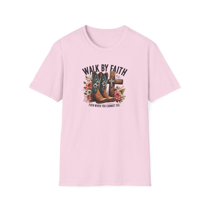 "Walk by Faith" Graphic T-Shirt for Faith-Loving Souls
