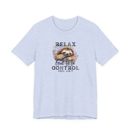 "Relax God is in Control" - Unisex Softstyle T-Shirt