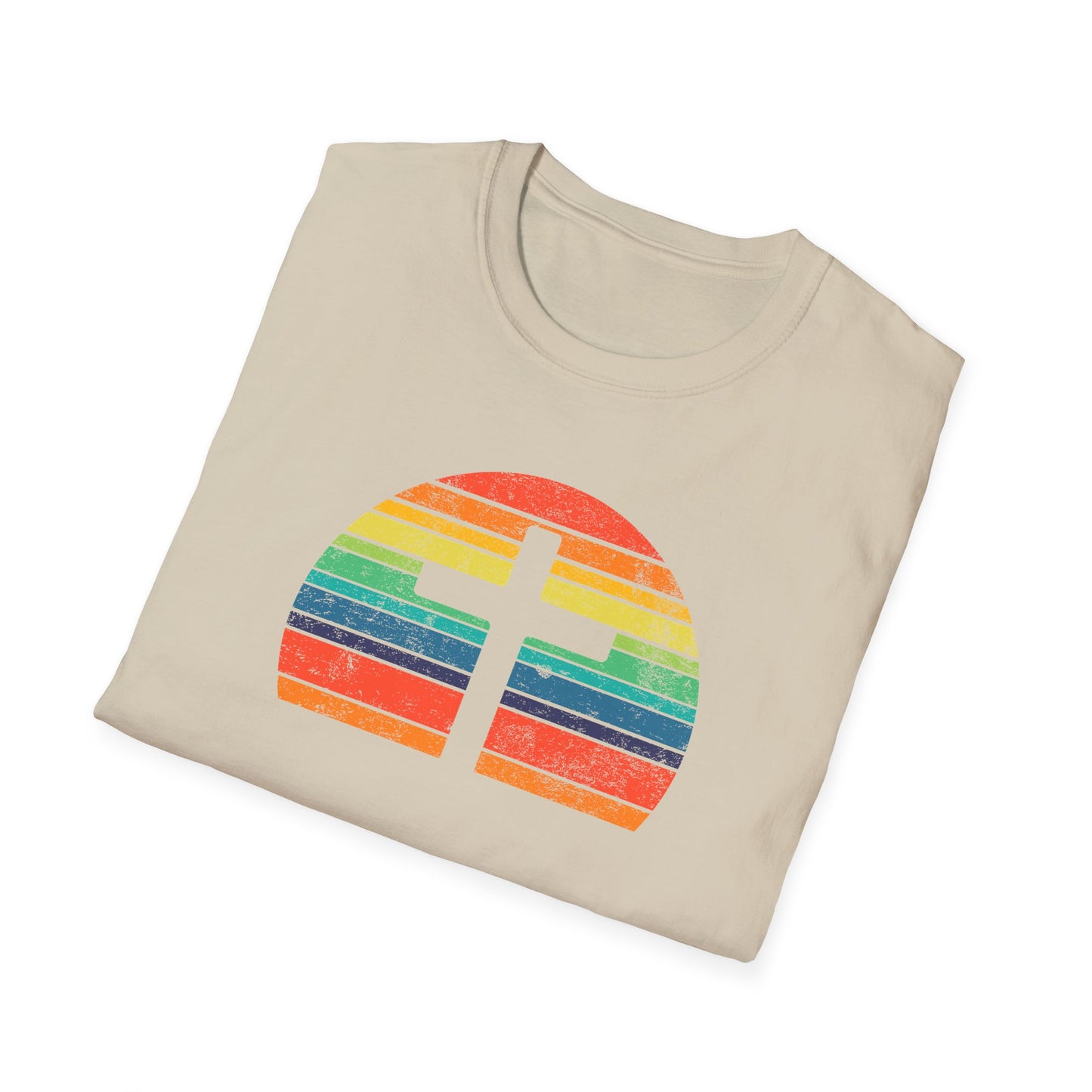 Retro Cross Unisex Softstyle T-Shirt