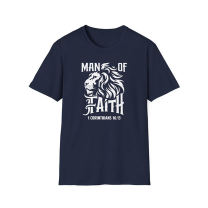 Man of Faith Front Unisex Softstyle T-Shirt