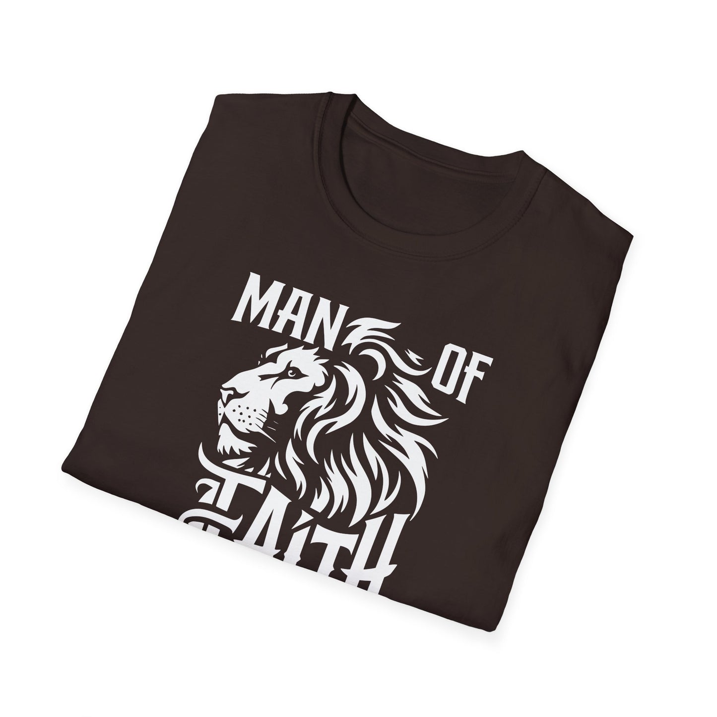 Man of Faith Front Unisex Softstyle T-Shirt