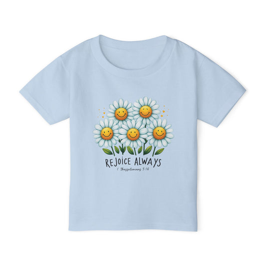 "Rejoice Always" - Heavy Cotton™ Toddler T-shirt