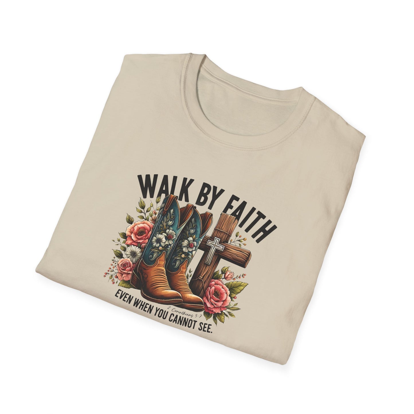 "Walk by Faith" Graphic T-Shirt for Faith-Loving Souls