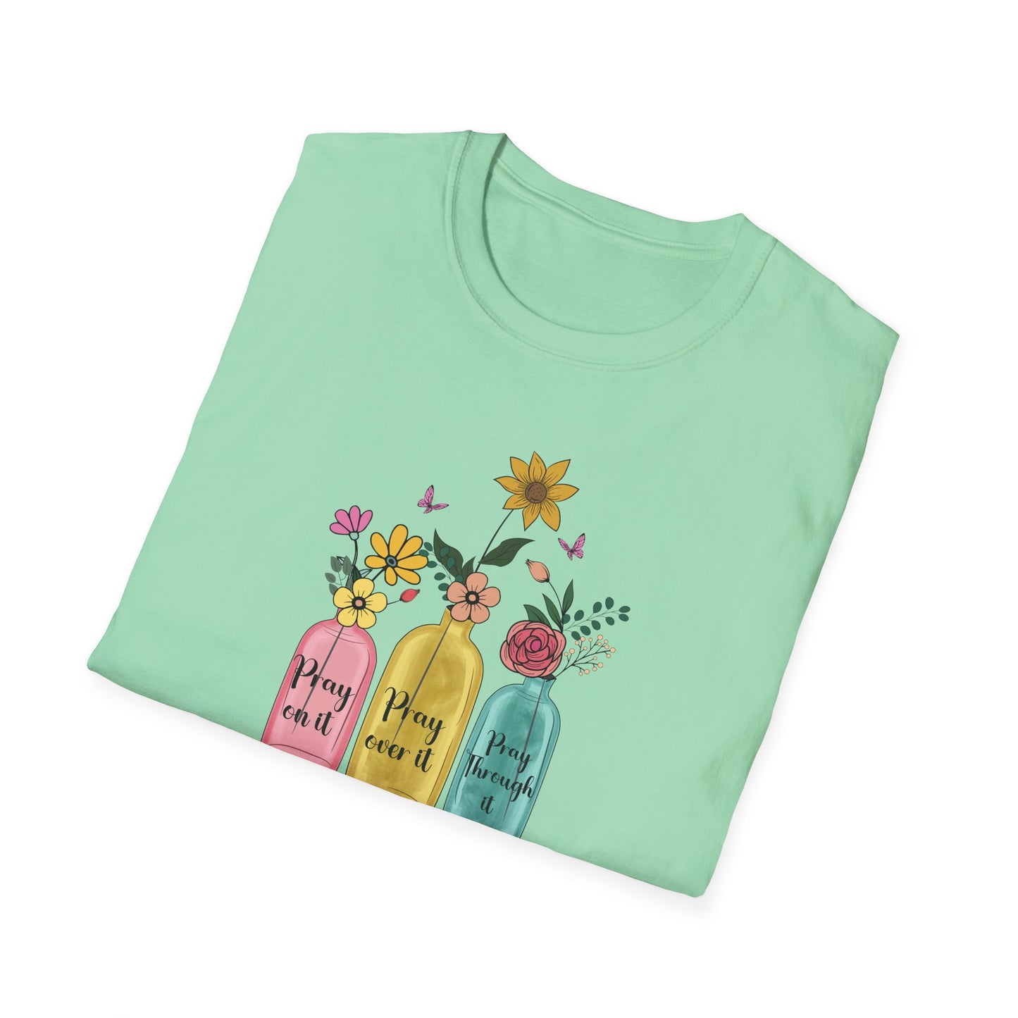 Jars of Flowers Unisex Softstyle T-Shirt