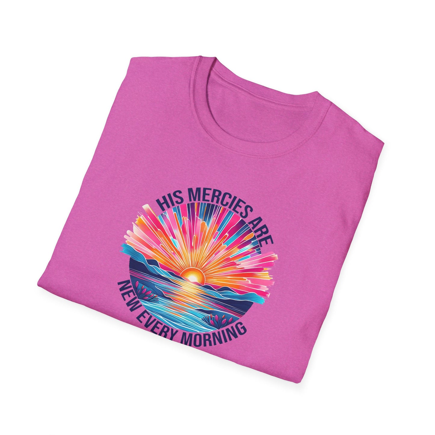 "His Mercies Are New" Unisex Softstyle T-Shirt