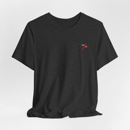 Christian Faith T-Shirt — "Delivered Completely, Healed Throughly, Saved Mightily" Tee with Cross