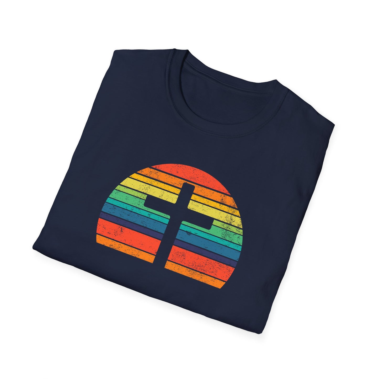 Retro Cross Unisex Softstyle T-Shirt