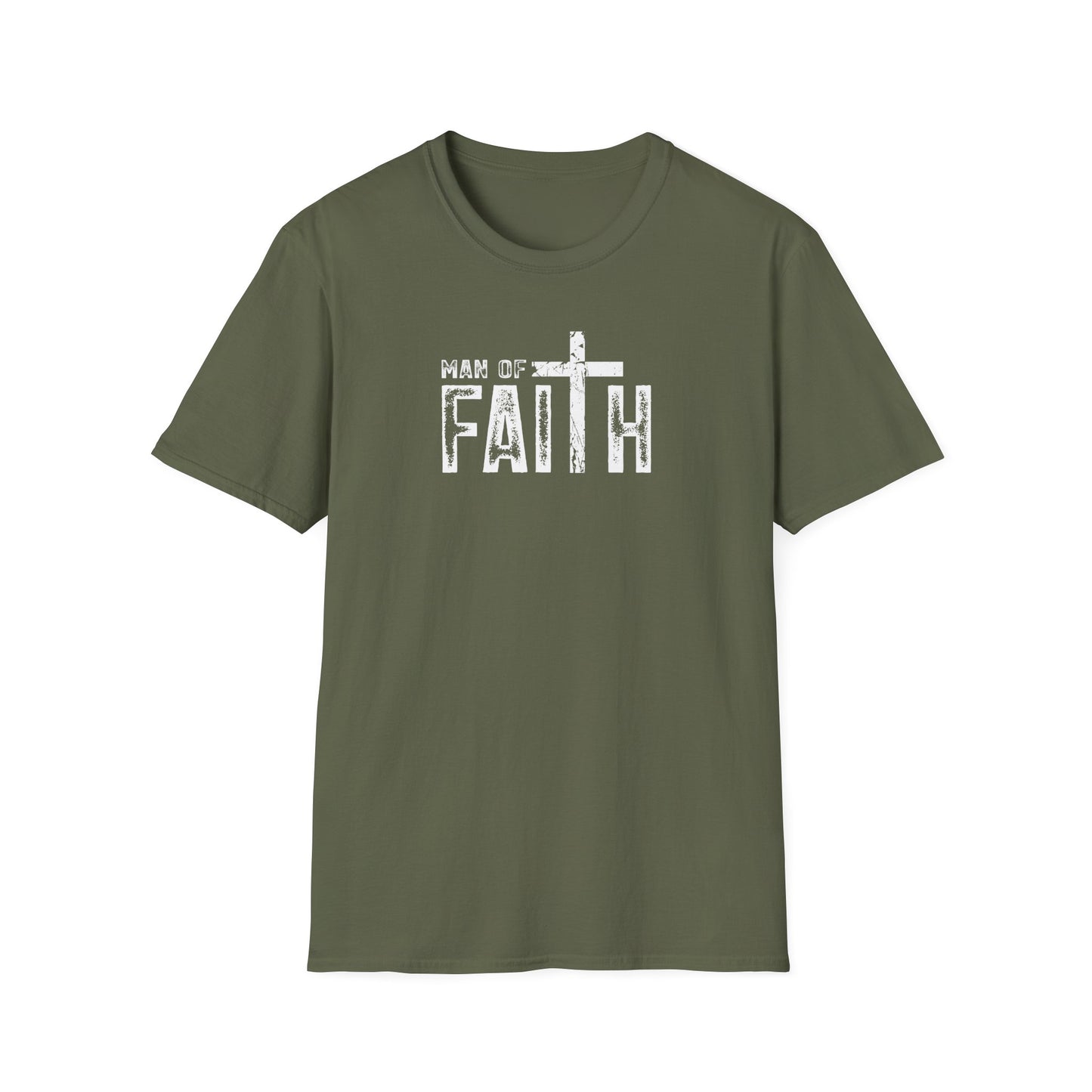 "Man of Faith" Retro Unisex Softstyle T-Shirt