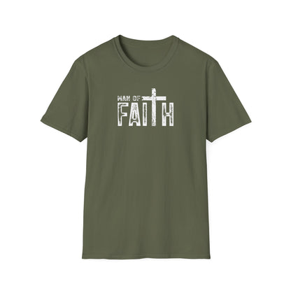 "Man of Faith" Retro Unisex Softstyle T-Shirt