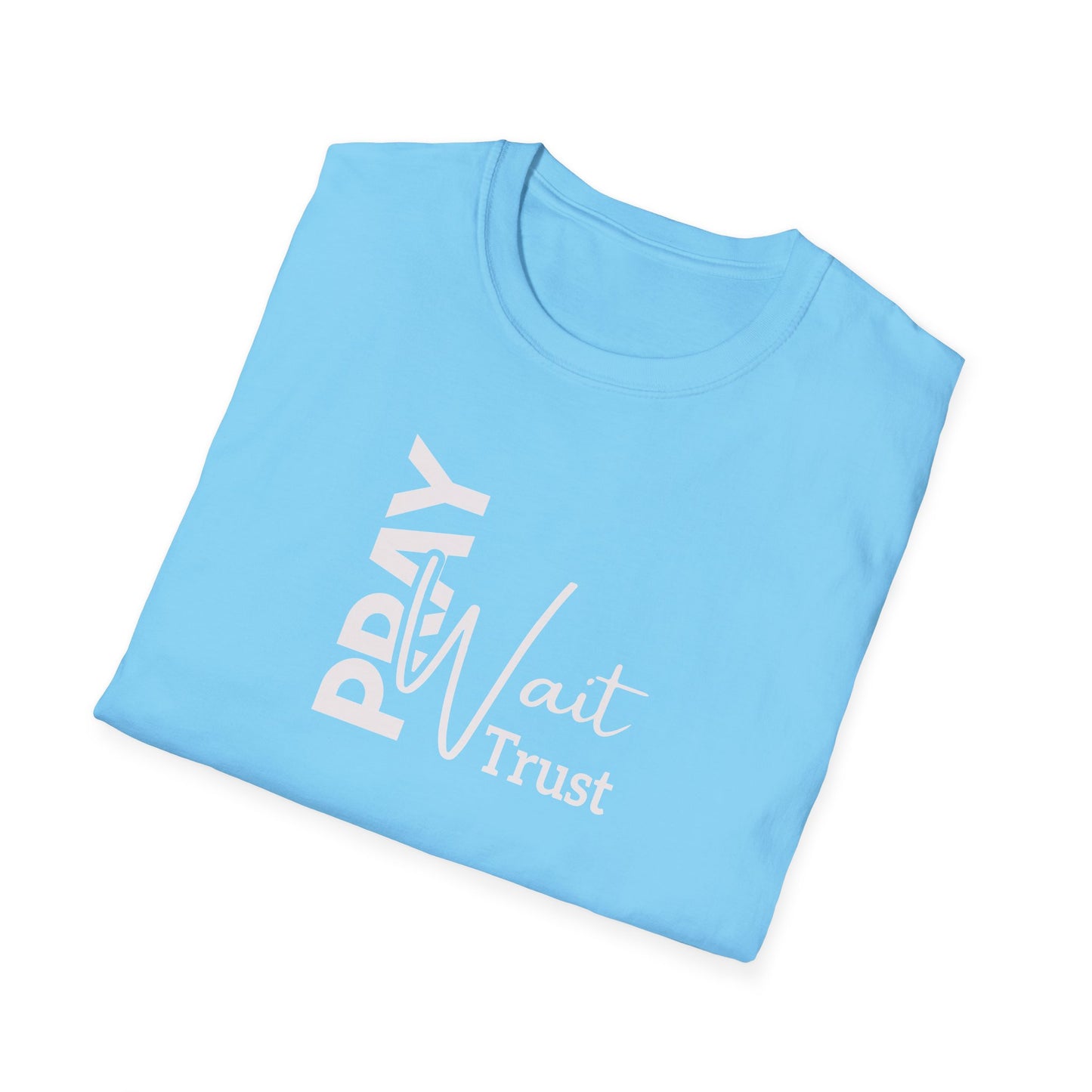 "Pray Wait Trust" Unisex Softstyle T-Shirt