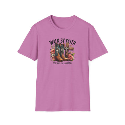 "Walk by Faith" Graphic T-Shirt for Faith-Loving Souls