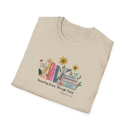 Flowers & Books Unisex Softstyle T-Shirt