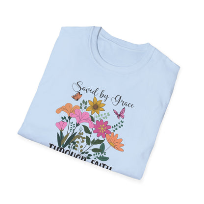 "Saved By Grace" Unisex Softstyle T-Shirt