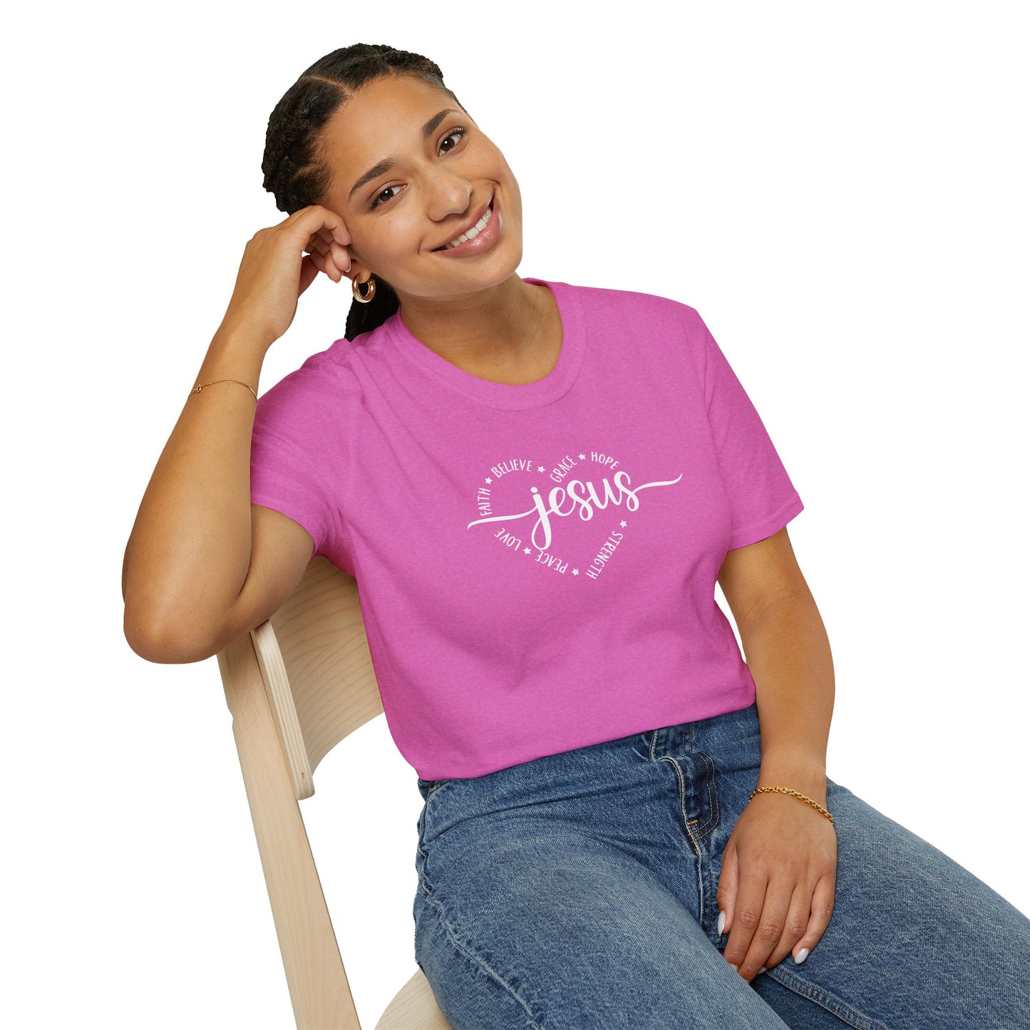 Heart-Jesus Unisex Softstyle T-Shirt