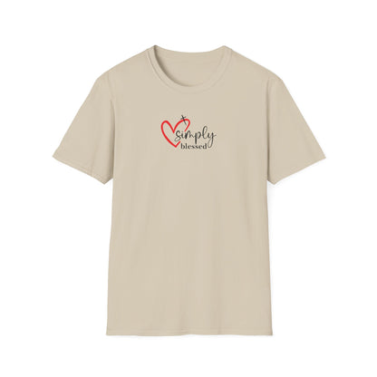 "Simply Blessed" Unisex Softstyle T-Shirt