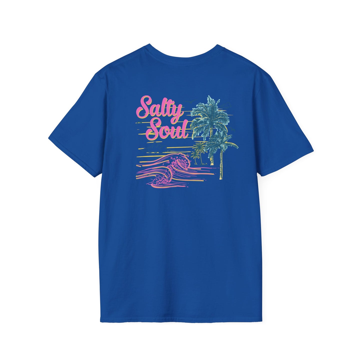 "Salty Soul" Back Print Unisex Softstyle T-Shirt