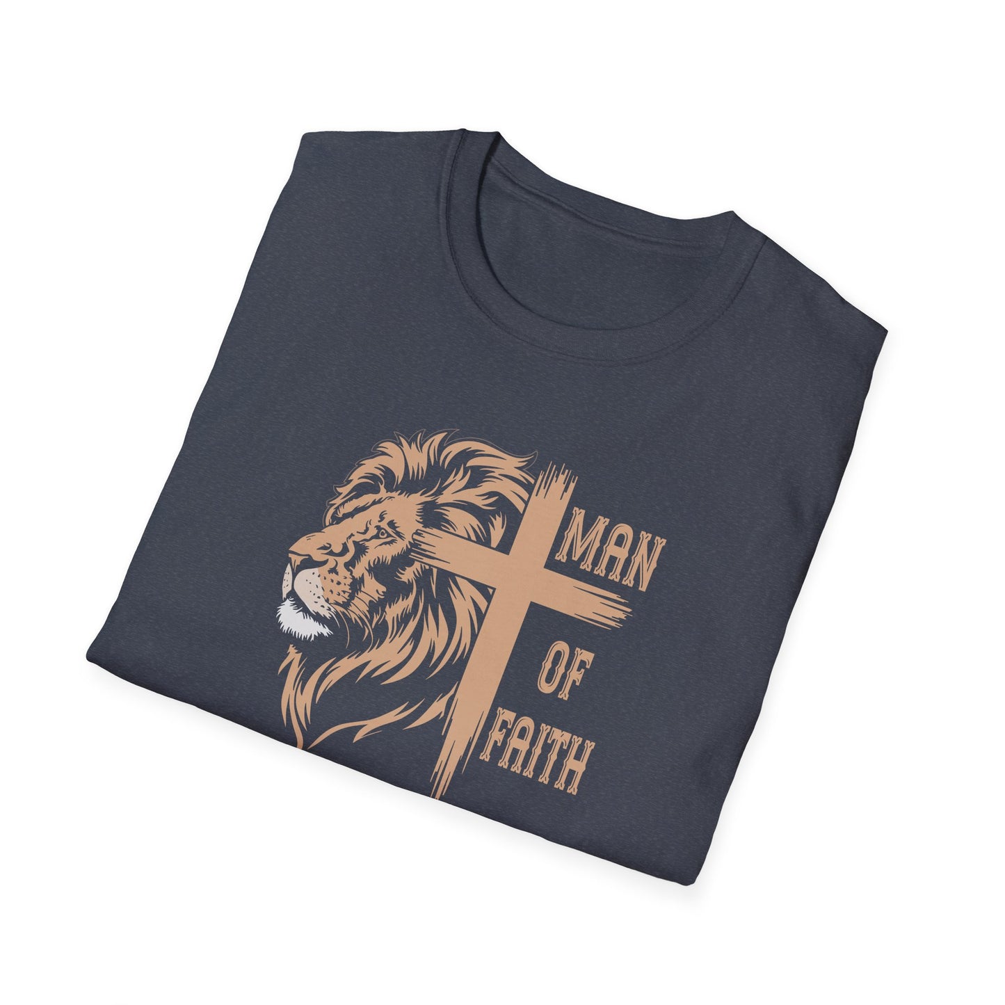 "Man of Faith" Front Print Unisex Softstyle T-Shirt