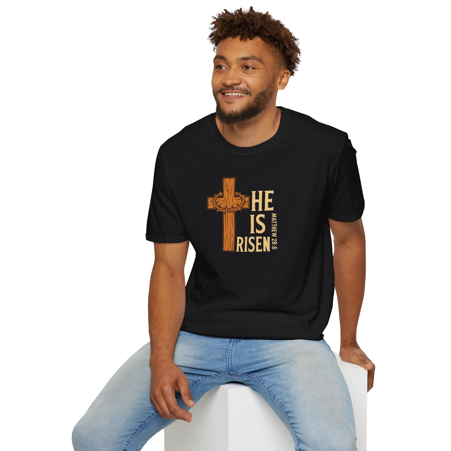"He Is Risen" - Unisex Softstyle T-Shirt