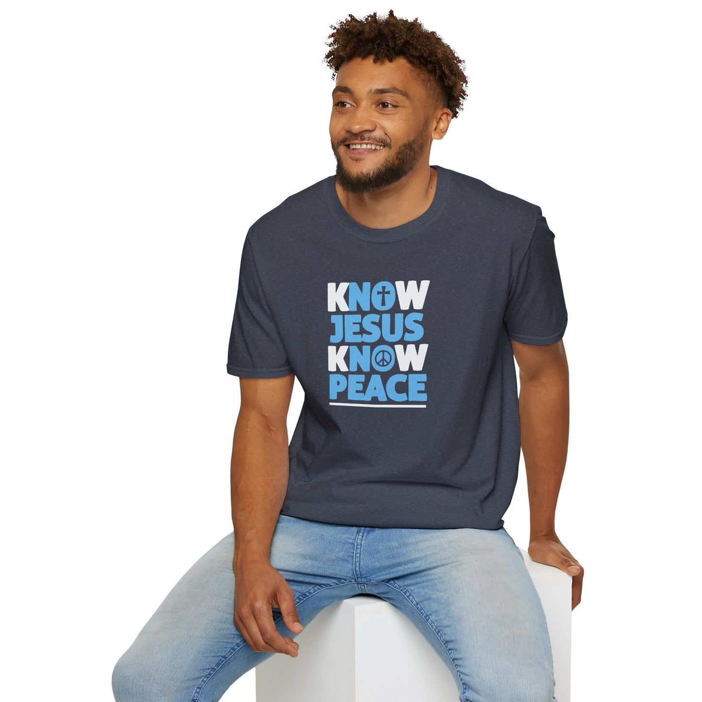 "Know Jesus Know Peace" Unisex Softstyle T-Shirt