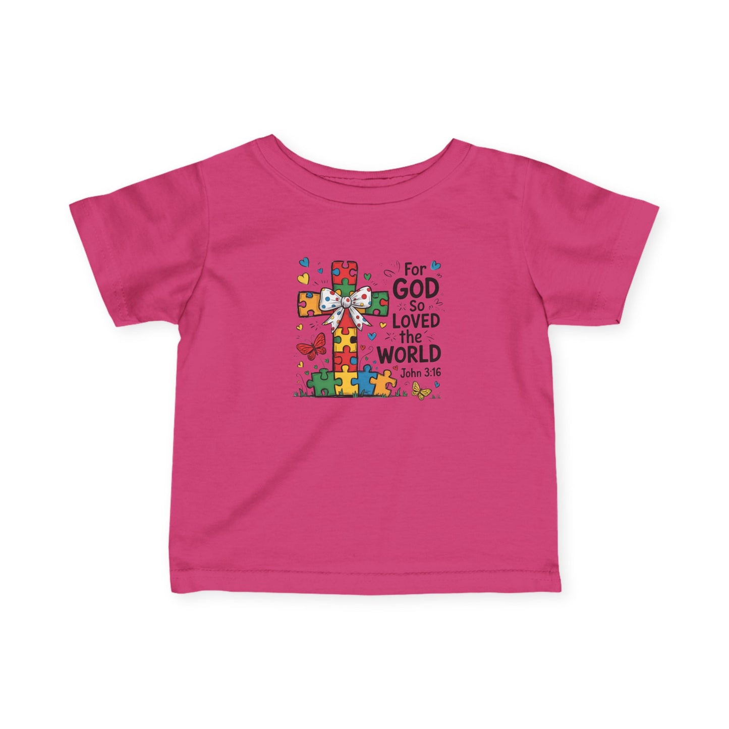 "For God So Love The World" - Infant Fine Jersey Tee