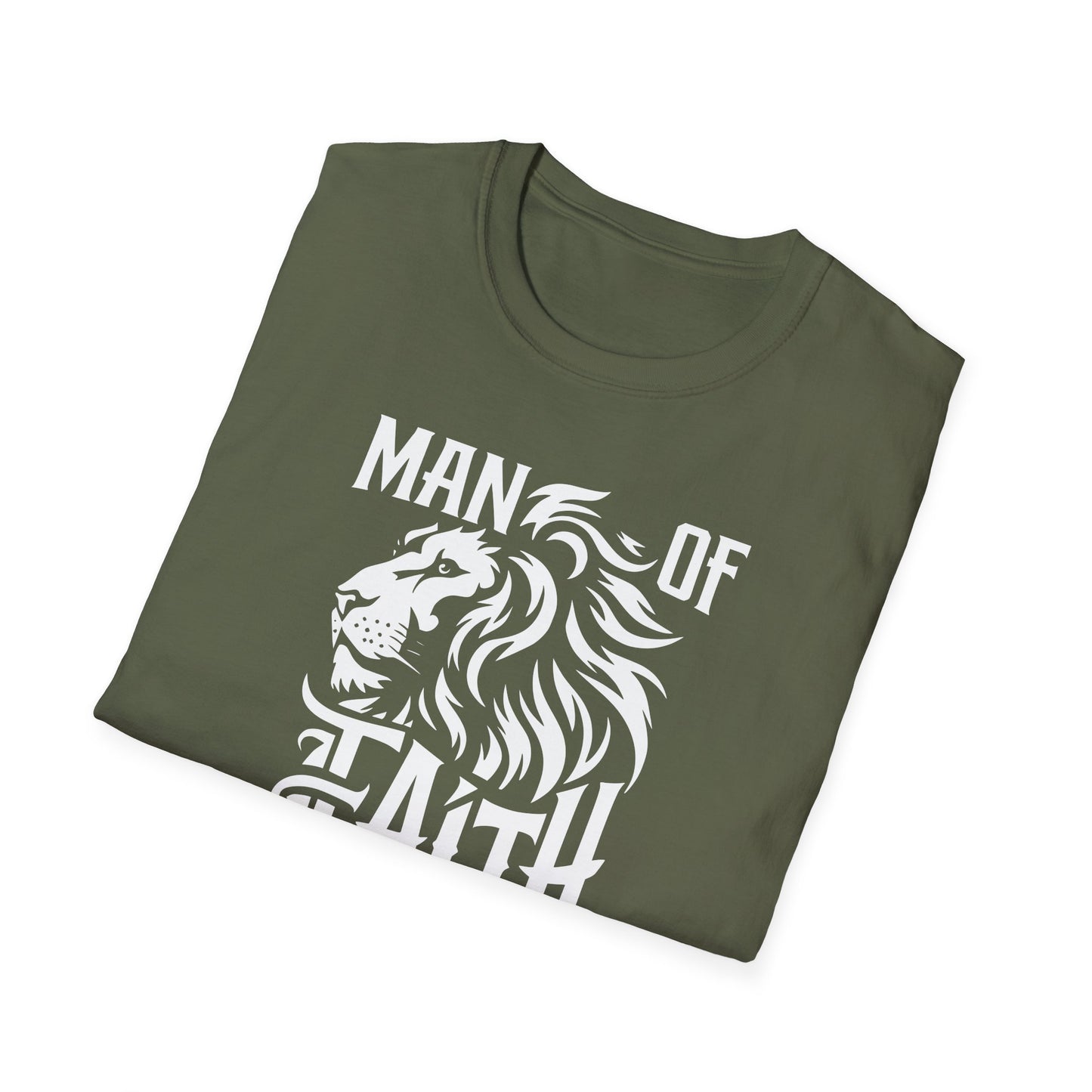 Man of Faith Front Unisex Softstyle T-Shirt