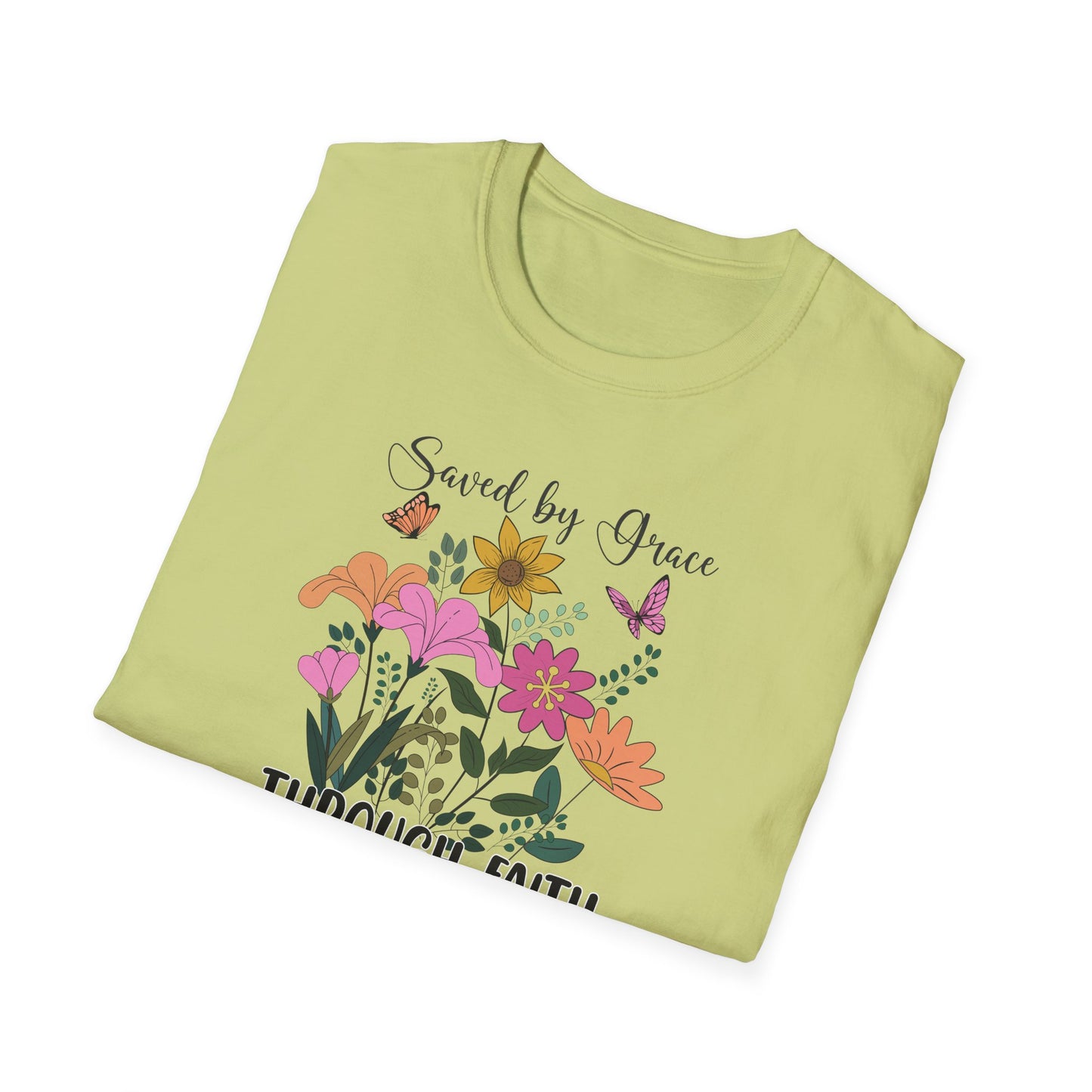 "Saved By Grace" Unisex Softstyle T-Shirt
