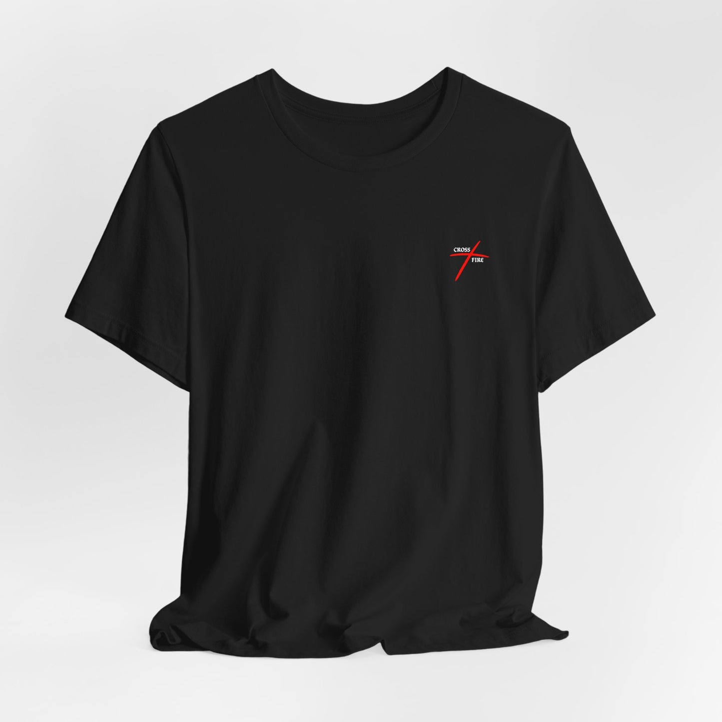 Christian Faith T-Shirt — "Delivered Completely, Healed Throughly, Saved Mightily" Tee with Cross