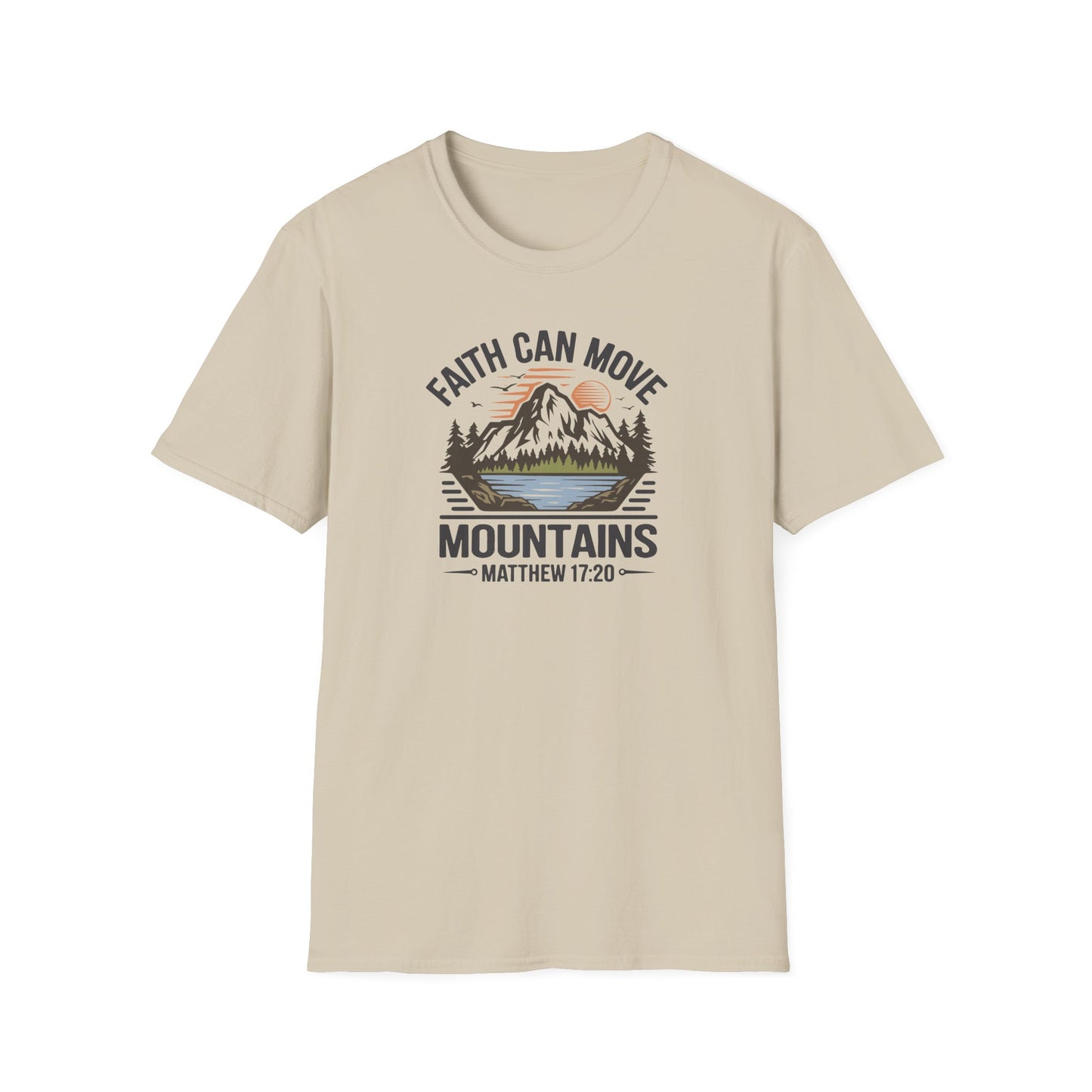 "Faith Can Move Mountains" D-1 Unisex Softstyle T-Shirt