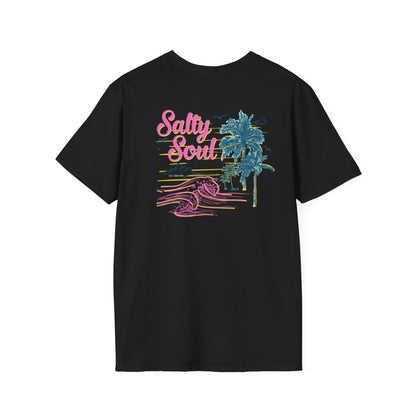 "Salty Soul" Back Print Unisex Softstyle T-Shirt