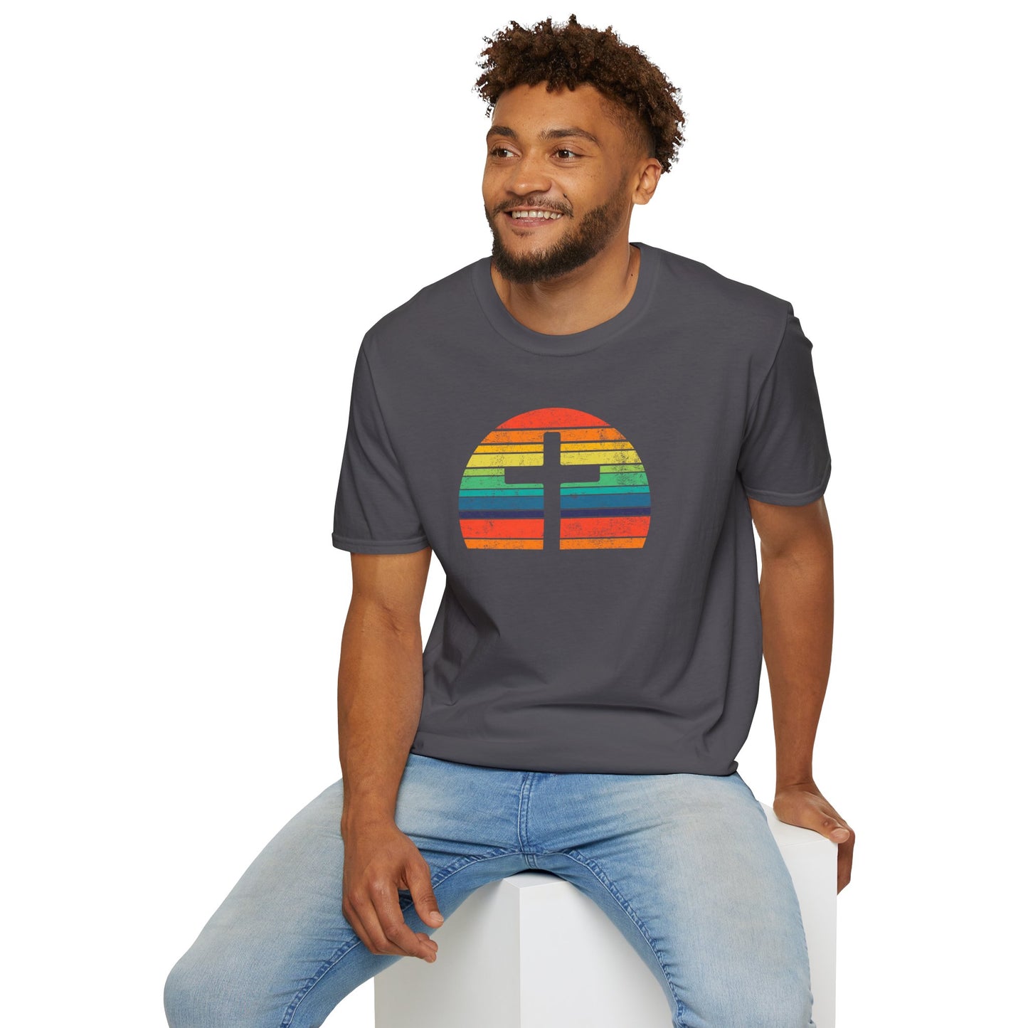 Retro Cross Unisex Softstyle T-Shirt