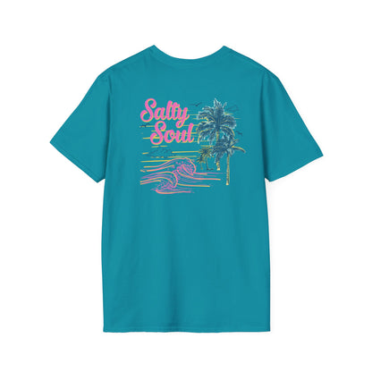 "Salty Soul" Back Print Unisex Softstyle T-Shirt