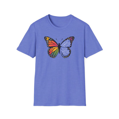 Bold & Colorful “New in Christ” Bible Verse Tee Unisex Softstyle T-Shirt