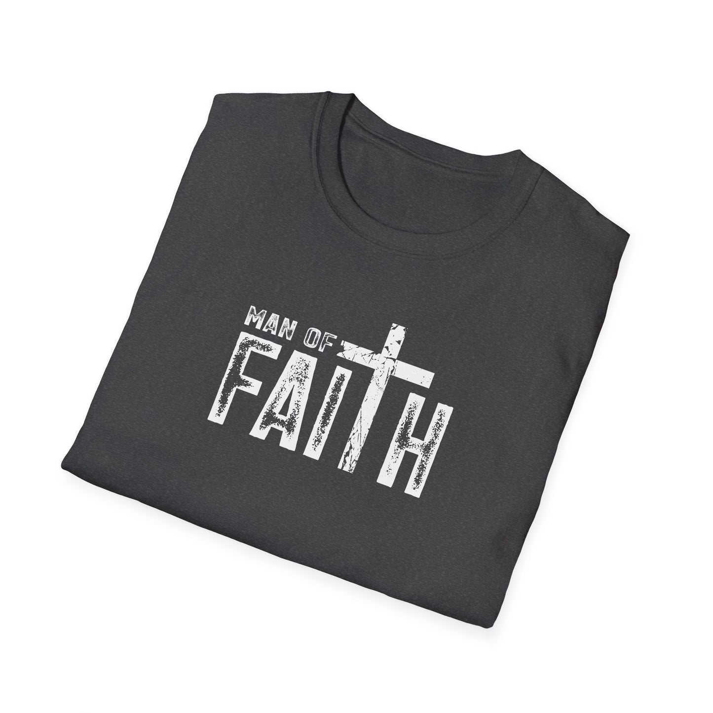 "Man of Faith" Retro Unisex Softstyle T-Shirt