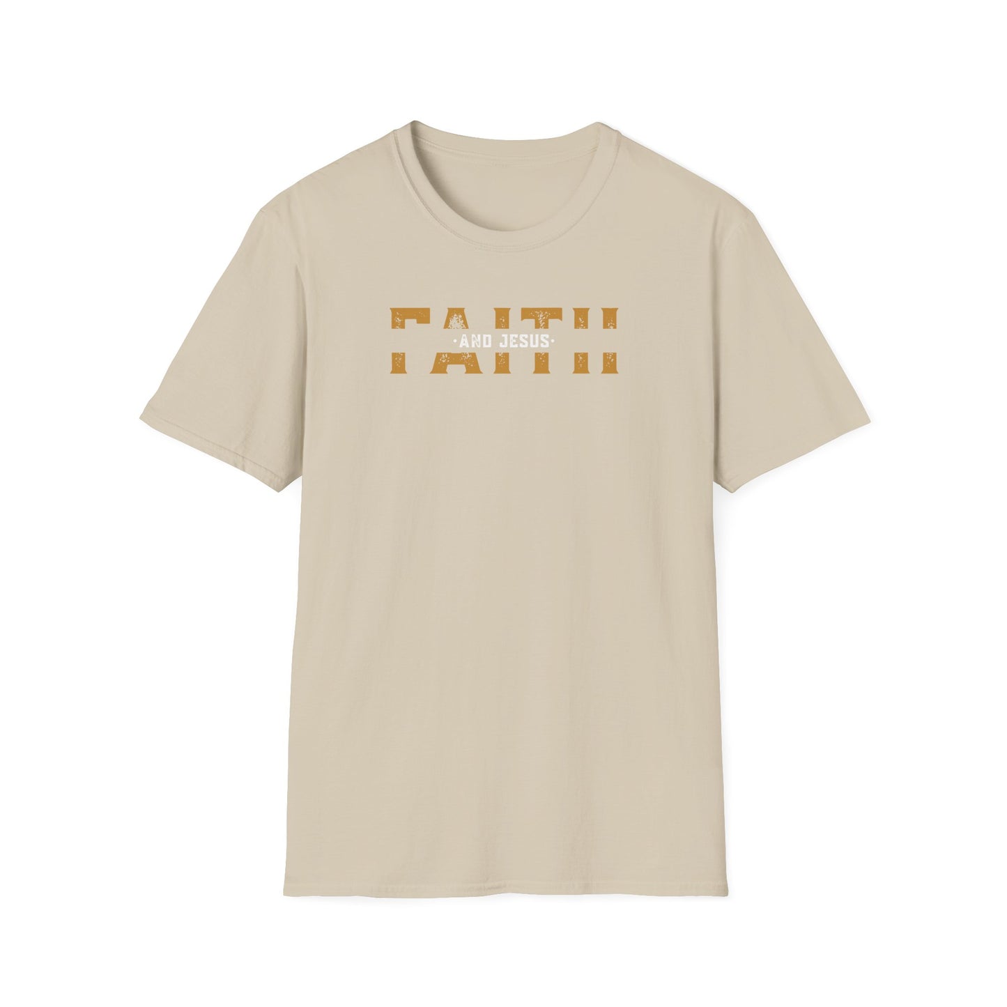 Faith and Jesus  Unisex Softstyle T-Shirt
