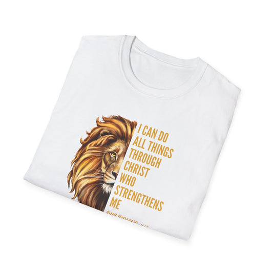 "I Can Do All Things Through Christ" - Unisex Softstyle T-Shirt