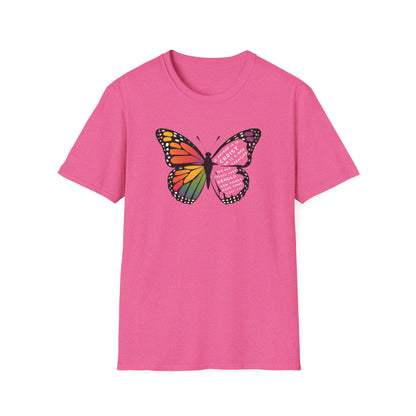 Bold & Colorful “New in Christ” Bible Verse Tee Unisex Softstyle T-Shirt