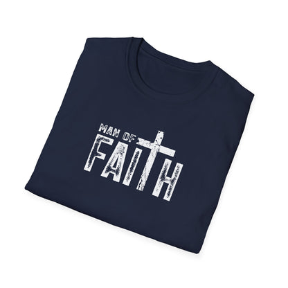 "Man of Faith" Retro Unisex Softstyle T-Shirt