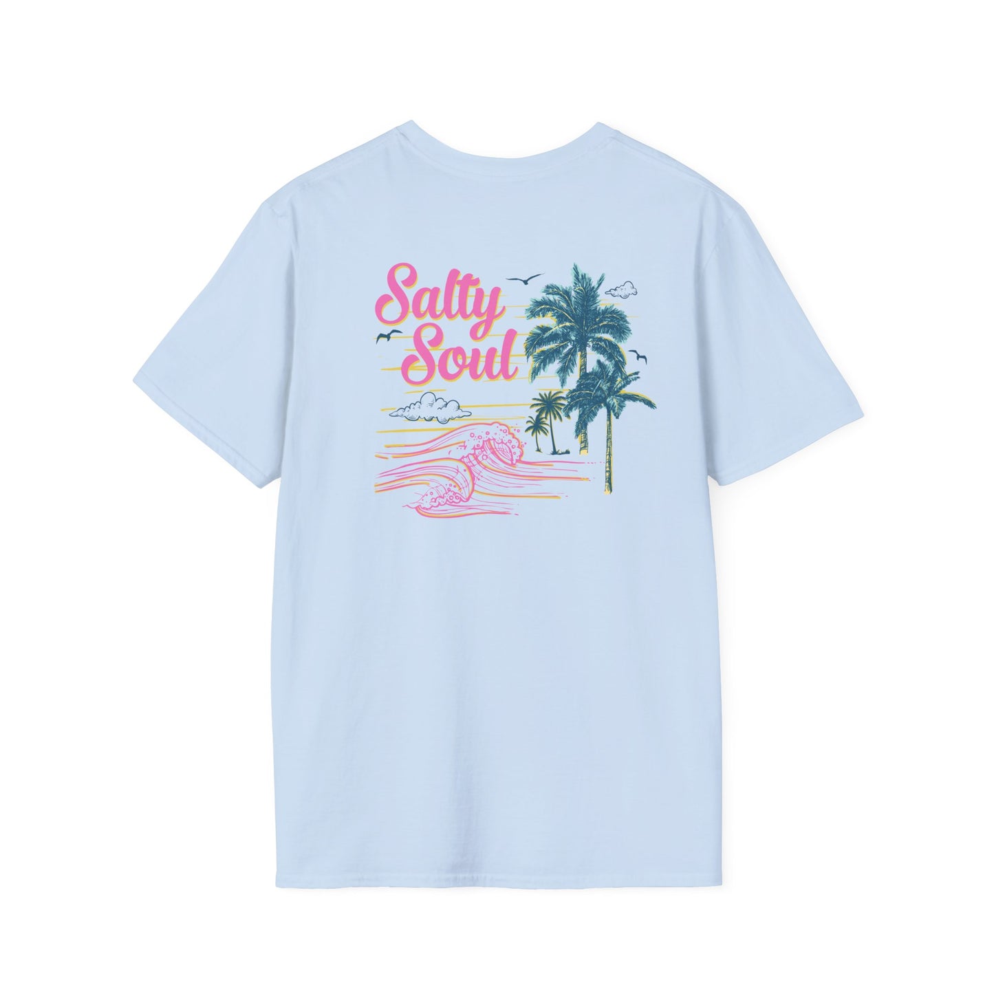"Salty Soul" Back Print Unisex Softstyle T-Shirt