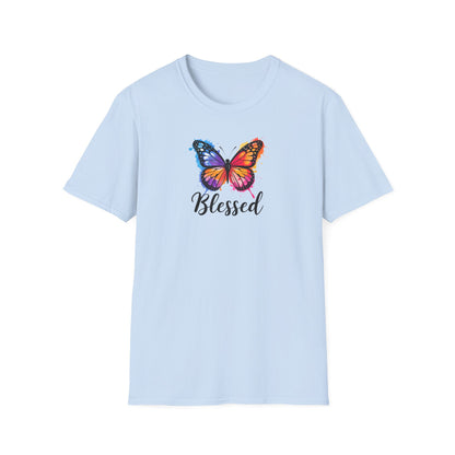 Color Splat Butterfly Unisex Softstyle T-Shirt