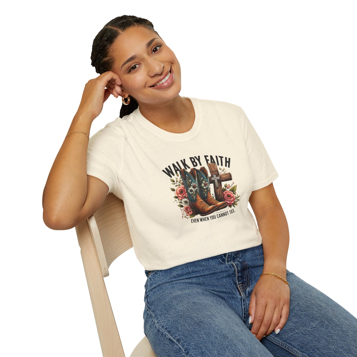 "Walk by Faith" Graphic T-Shirt for Faith-Loving Souls