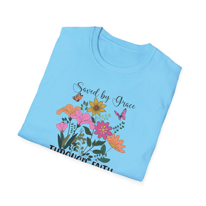 "Saved By Grace" Unisex Softstyle T-Shirt