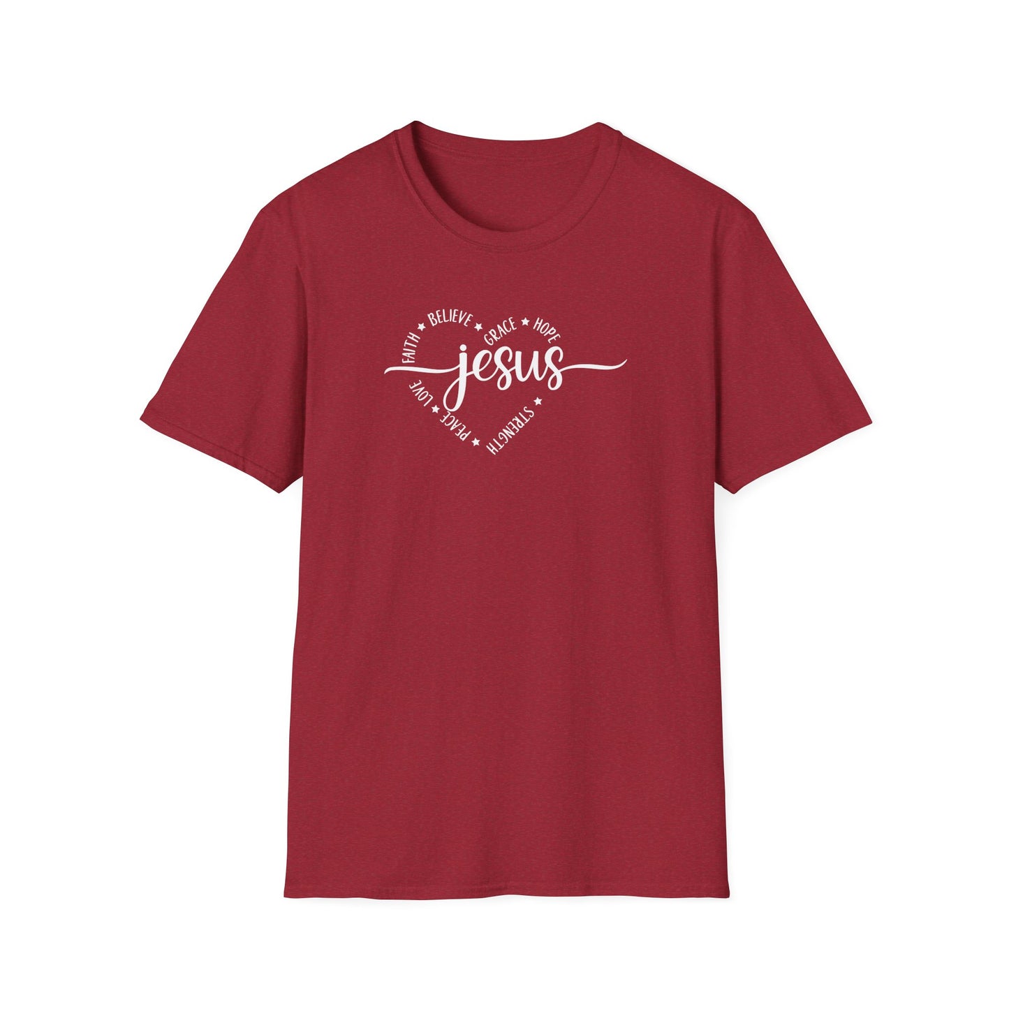 Heart-Jesus Unisex Softstyle T-Shirt
