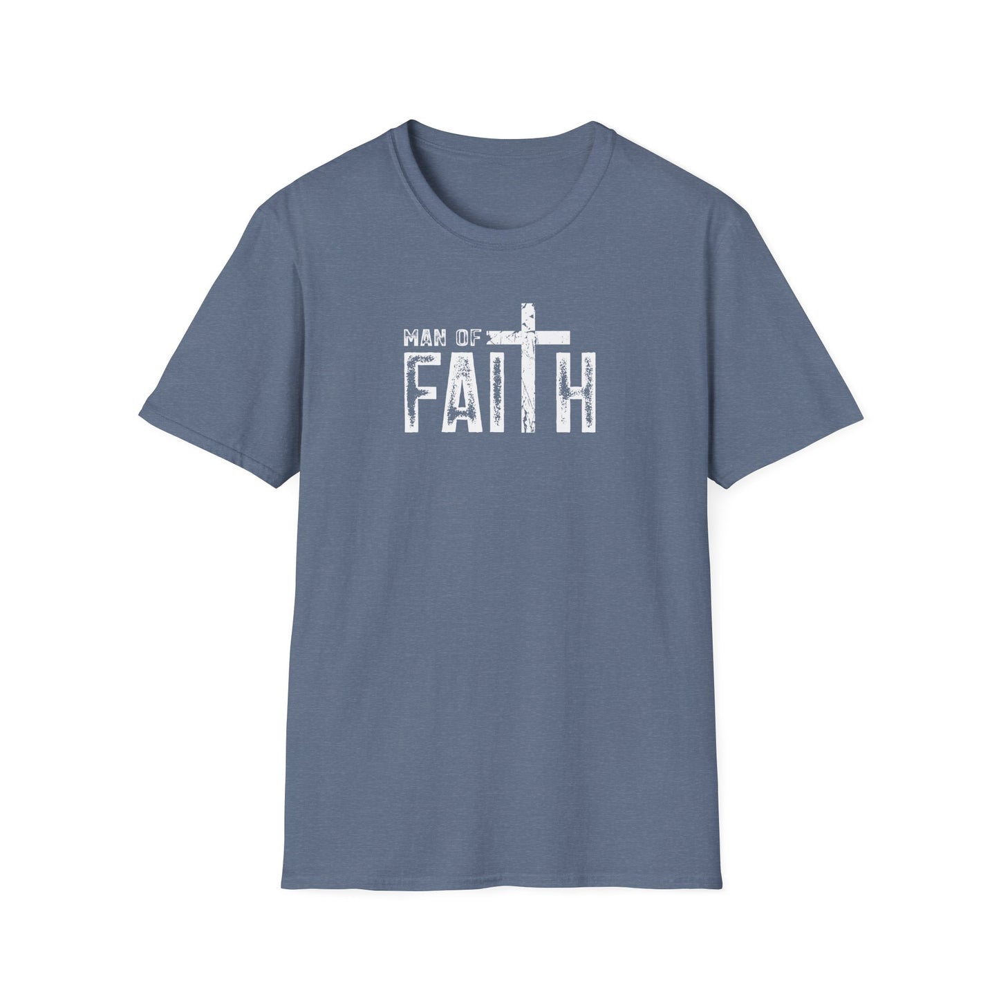 "Man of Faith" Retro Unisex Softstyle T-Shirt
