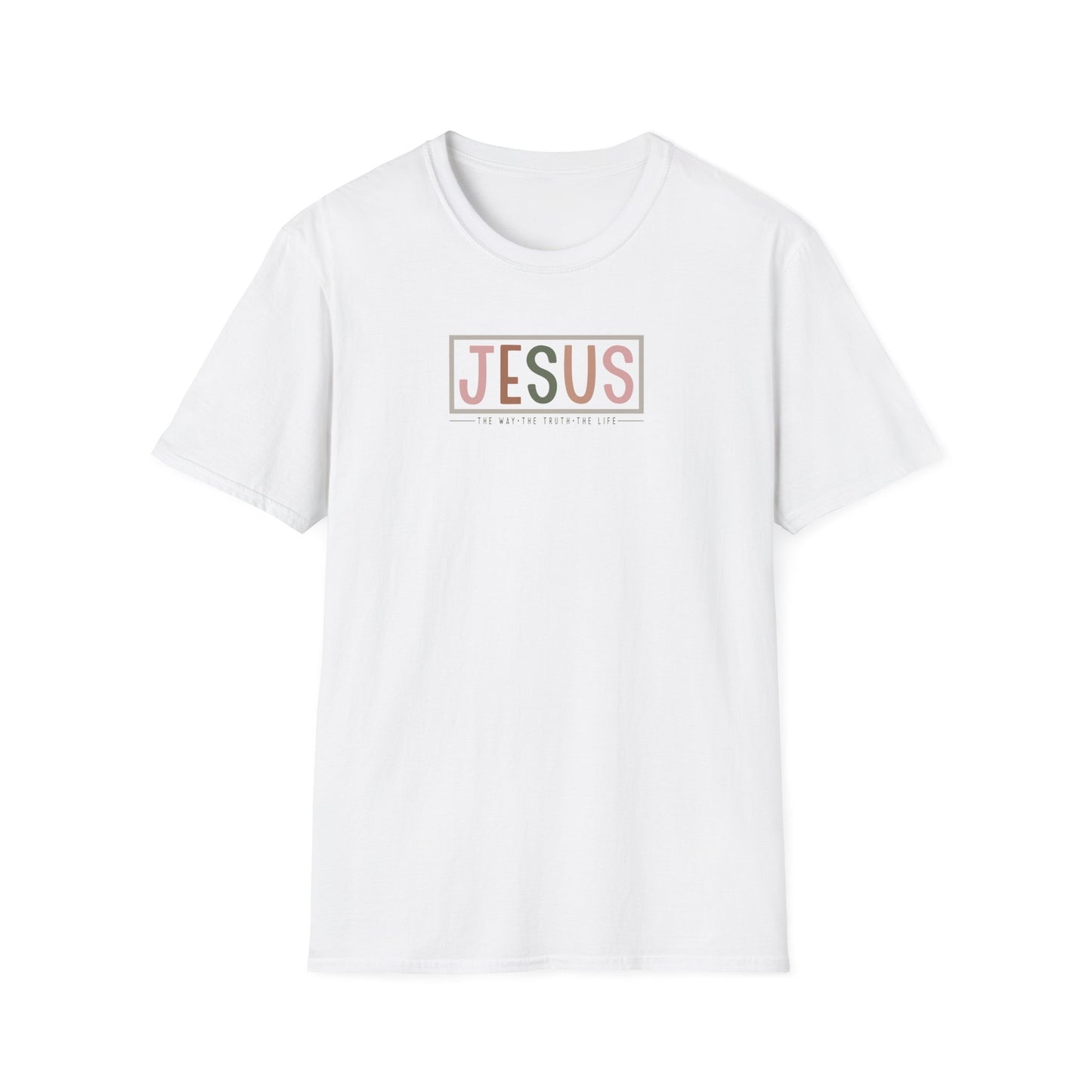 "Jesus - The Way The Truth The Life" Unisex Softstyle T-Shirt