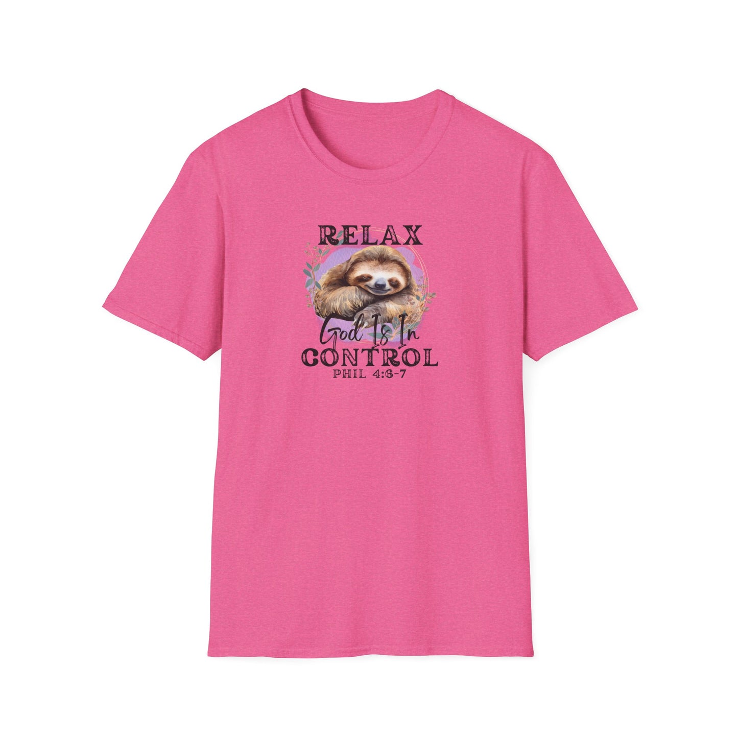 "Relax God is in Control" - Unisex Softstyle T-Shirt