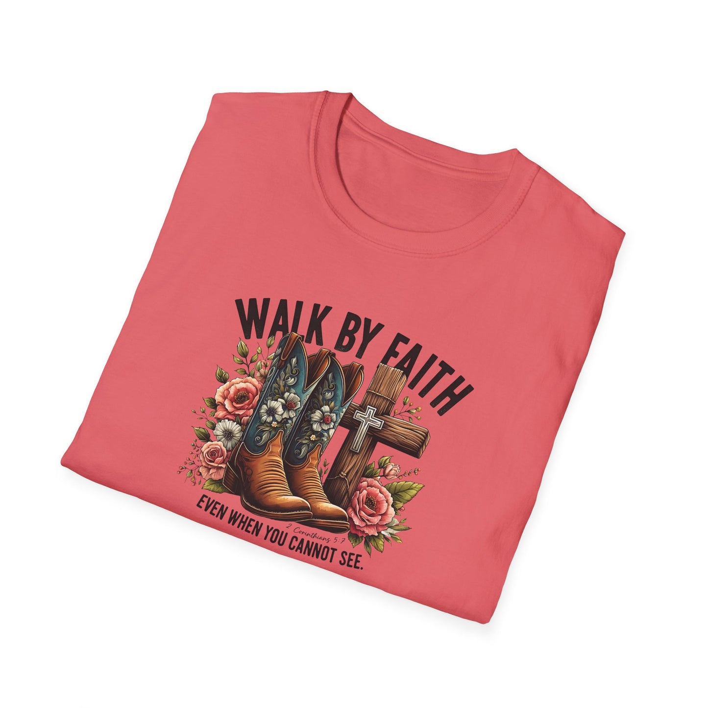 "Walk by Faith" Graphic T-Shirt for Faith-Loving Souls